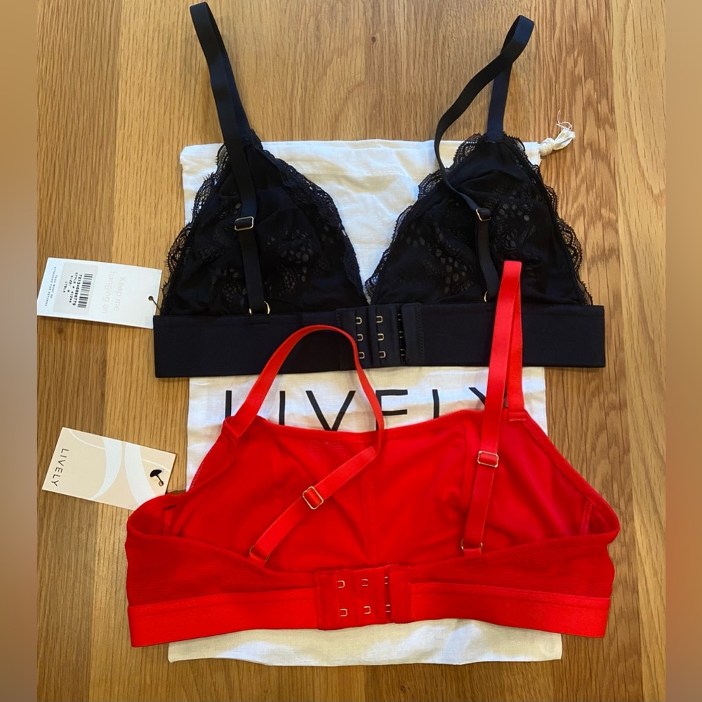 Two new Lively bralettes